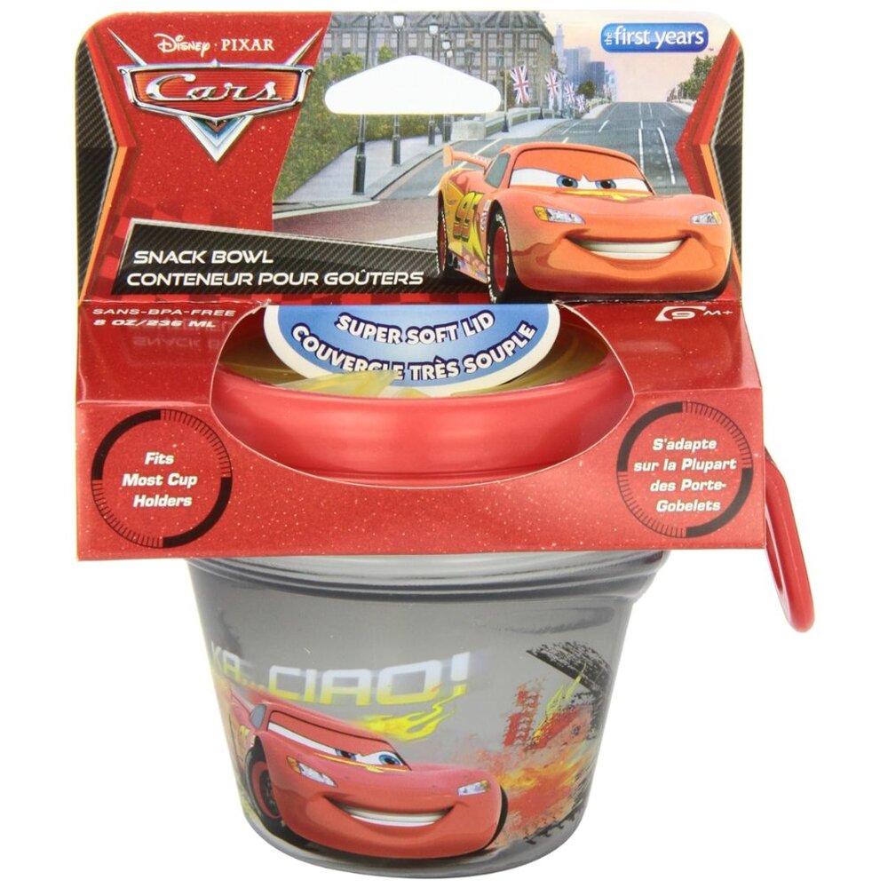 First Years Disney Pixar Cars Spill-Proof Snack Bowl New Sealed (ADD-ON ONLY)